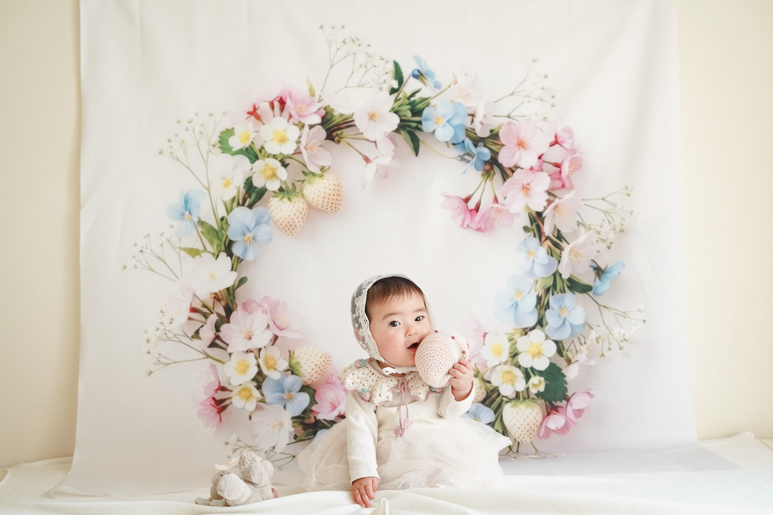 Flower Wreath Mat (Sakura)