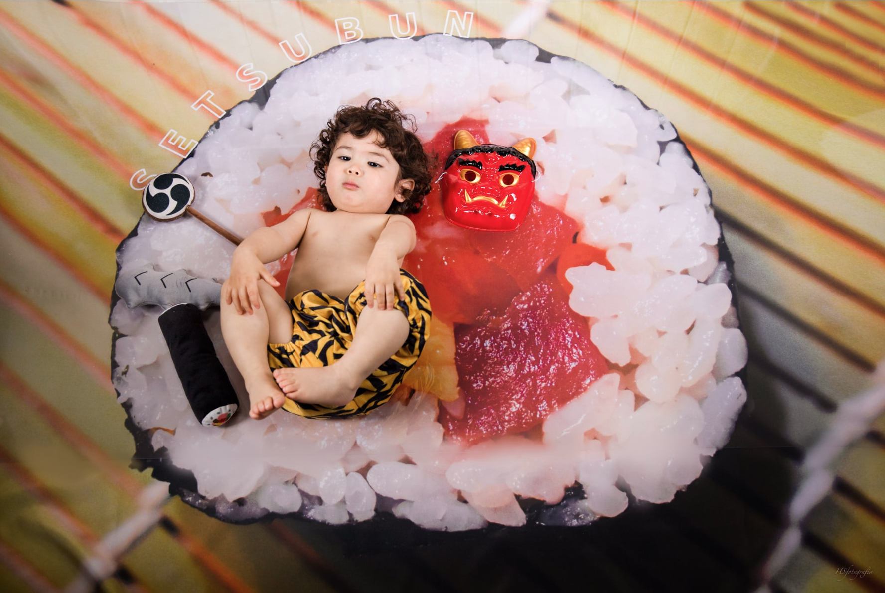 Giant Sushi Roll Backdrop