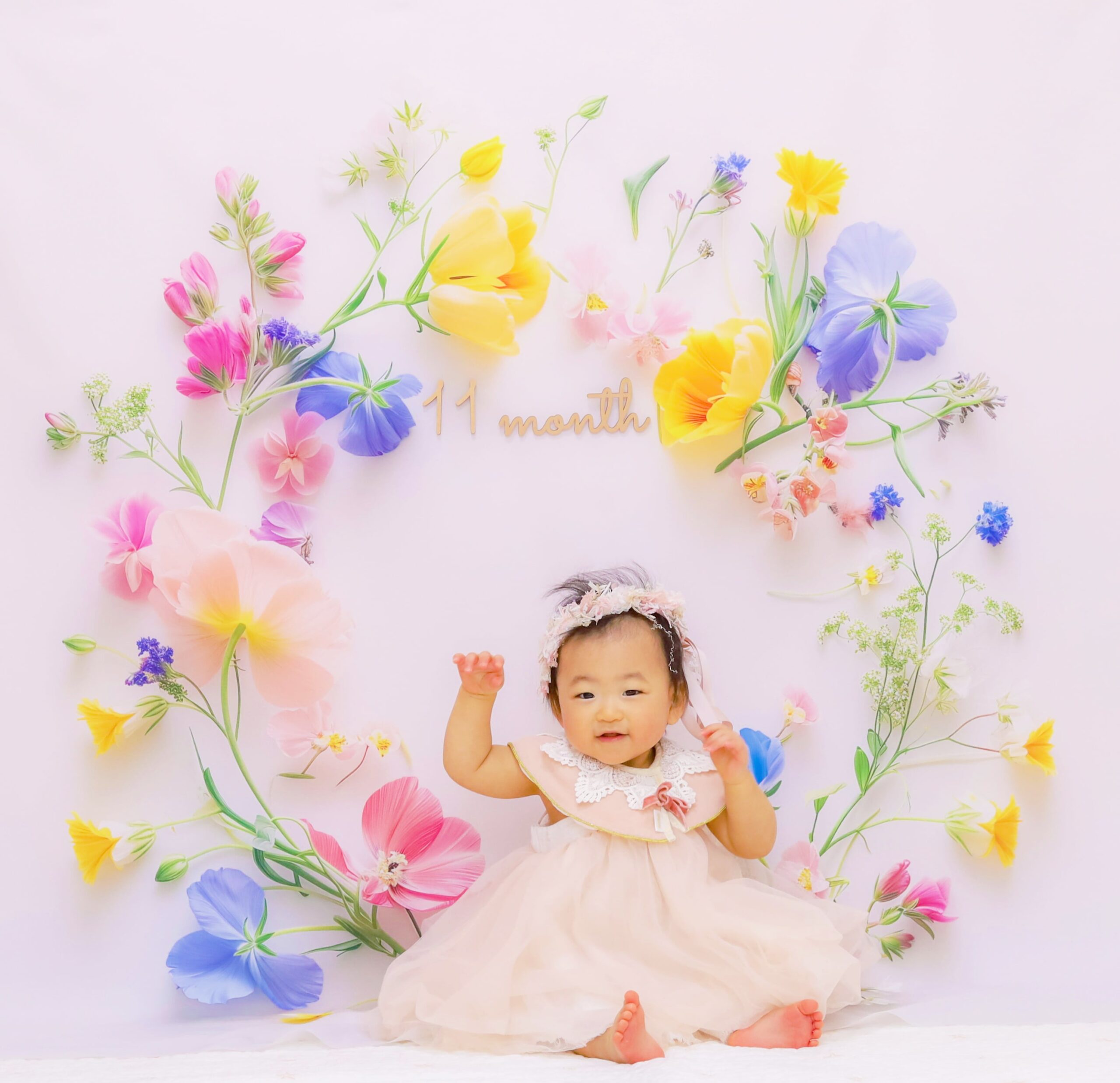 Flower Wreath Mat (Sweet pea)